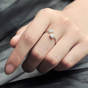 925 Sterling Silver Rings for Women Geometric Open Ring Hypoallergenic Sterling Silver Jewelry Gifts for Girls