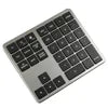 COTECi 35-Key Mini Wireless BT Numeric Keypad Scissor Plastic USB Interface for New Office Financial Accounting PC Laptop