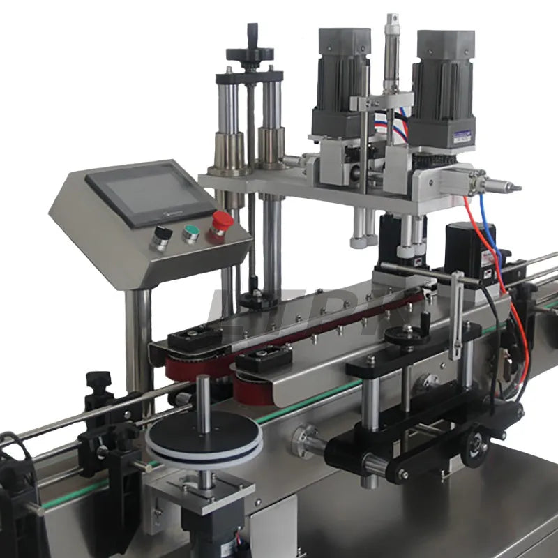 LT-SC440 Automatic Pneumatic Close PET Plastic Water Bottle Screw Plastic Perfume Jar Filling and Capping Sealing Machine