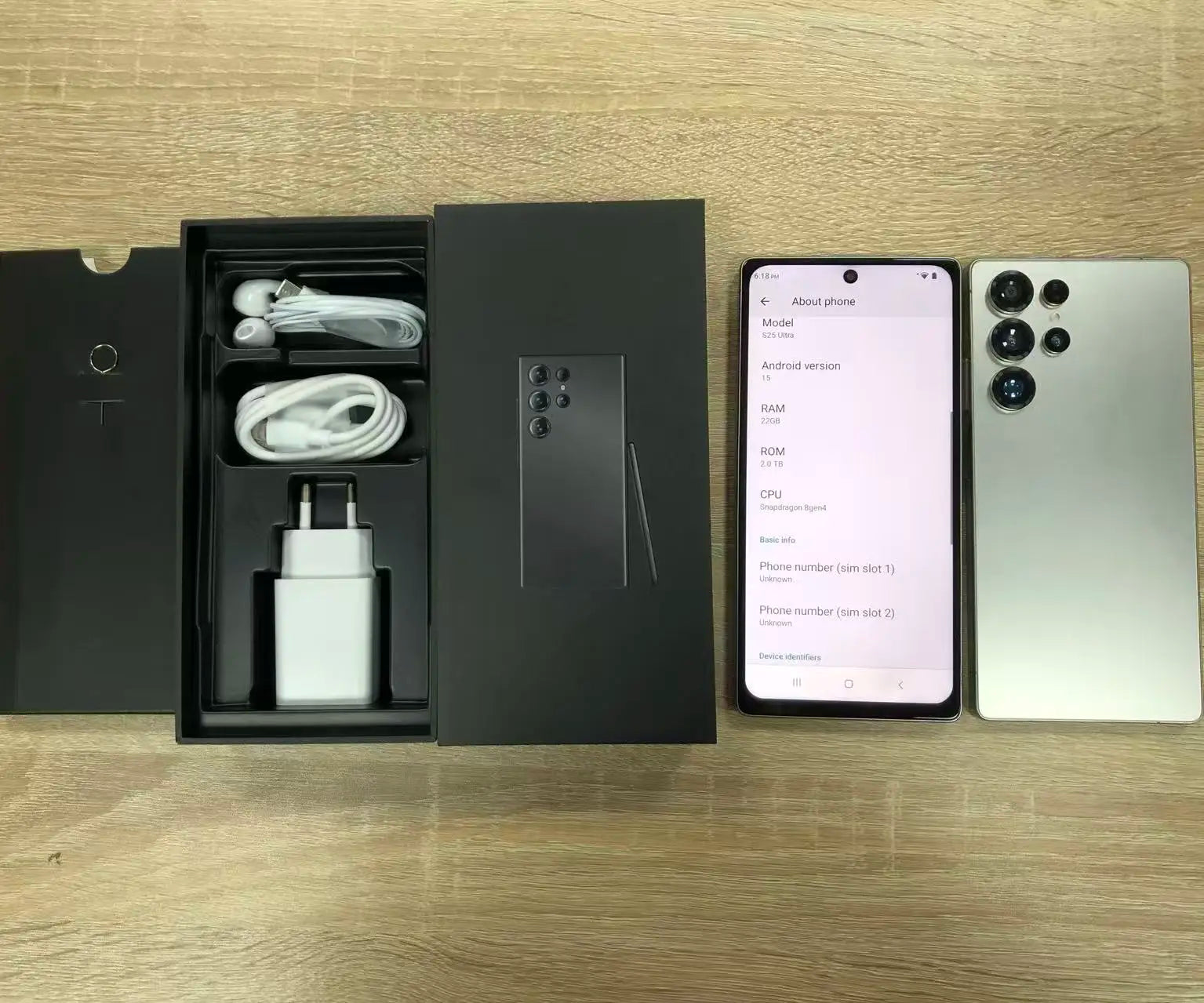 22GB+2TB Large Memory S25 ULTRA Smartphone High Quality Android 15 Mobile Phones Big Screen 7.3 Inch S25 ultra Cellphones