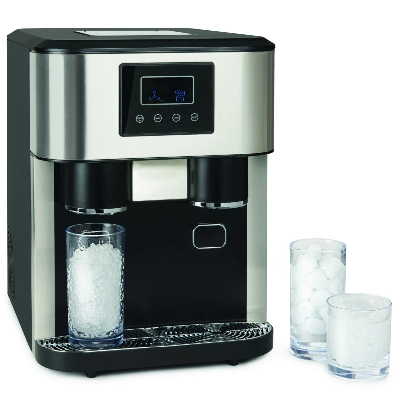 ETL 16-18kgs Per Day  Nugget Ice Cube Machine with Water Dispenser Ice Maker