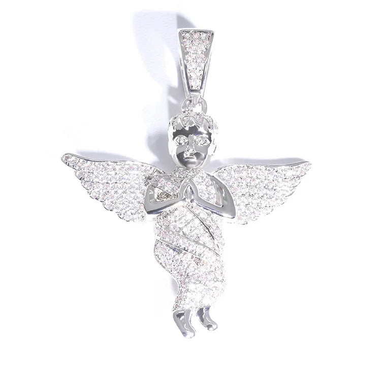 Wholesale Price Ready to Ship Gold Plated Pendant VVS Moissanite Diamond 925 Sterling Silver Charms Pendant for Necklace Jewelry