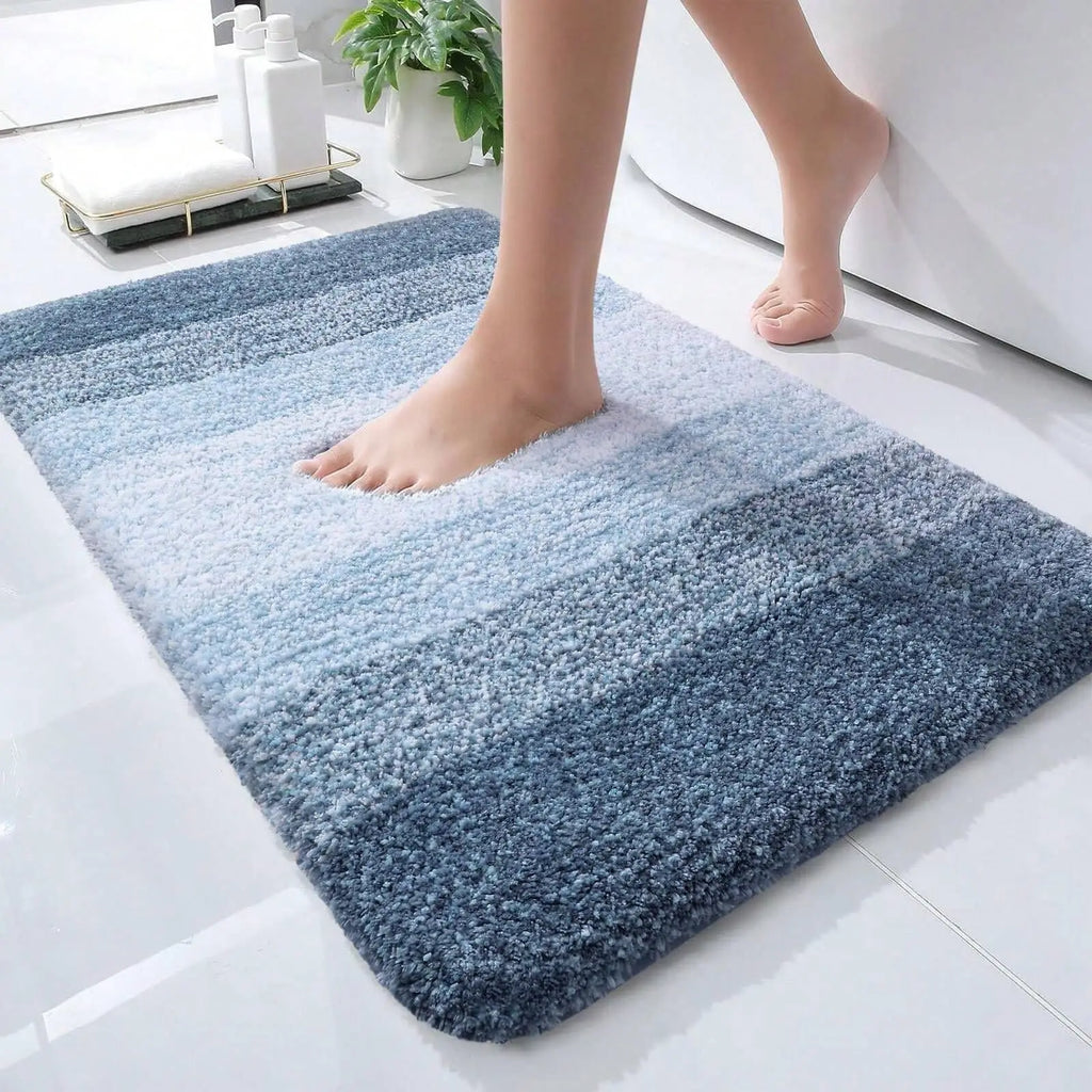 Microfiber Non-Slip Extra Absorbent Quick Dry Soft Shower Mat Modern Home and Hotel Bathroom Carpet Tufted Technique
