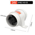 12V/24V 40A  ABS Quiet Air Blower Water Resistant High Air Flow In-Line Blower Marine Bilge Boat Blower Motor Plastic