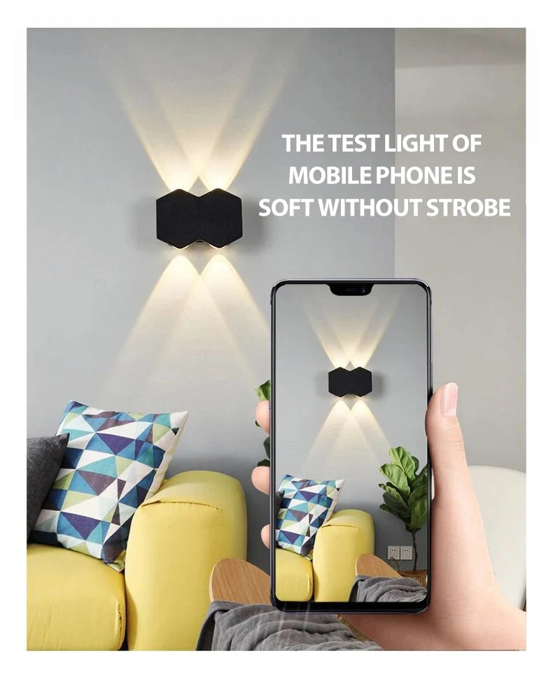 LED Wall Lamp Waterproof Outdoor Wall Light Porch/Garden/Bedroom Indoor Modern Nordic Sconce Luminaire 2 4 6W 8W 10W 12W 85-265V