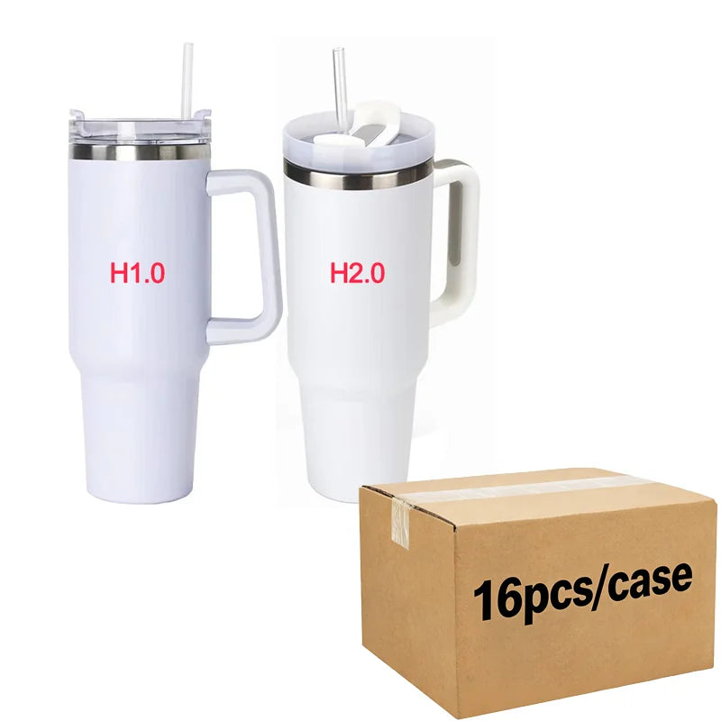 Us Warehouse 40 OZ Colorful Rainbow Plated Easy Clean Camping Gear 40 OZ Vacuum Tumbler for Home Office Outdoor Daily Use