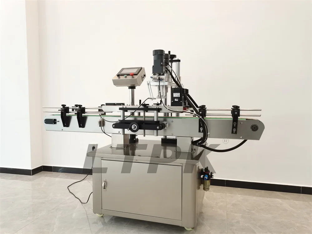 LT-SC440 Automatic Pneumatic Close PET Plastic Water Bottle Screw Plastic Perfume Jar Filling and Capping Sealing Machine