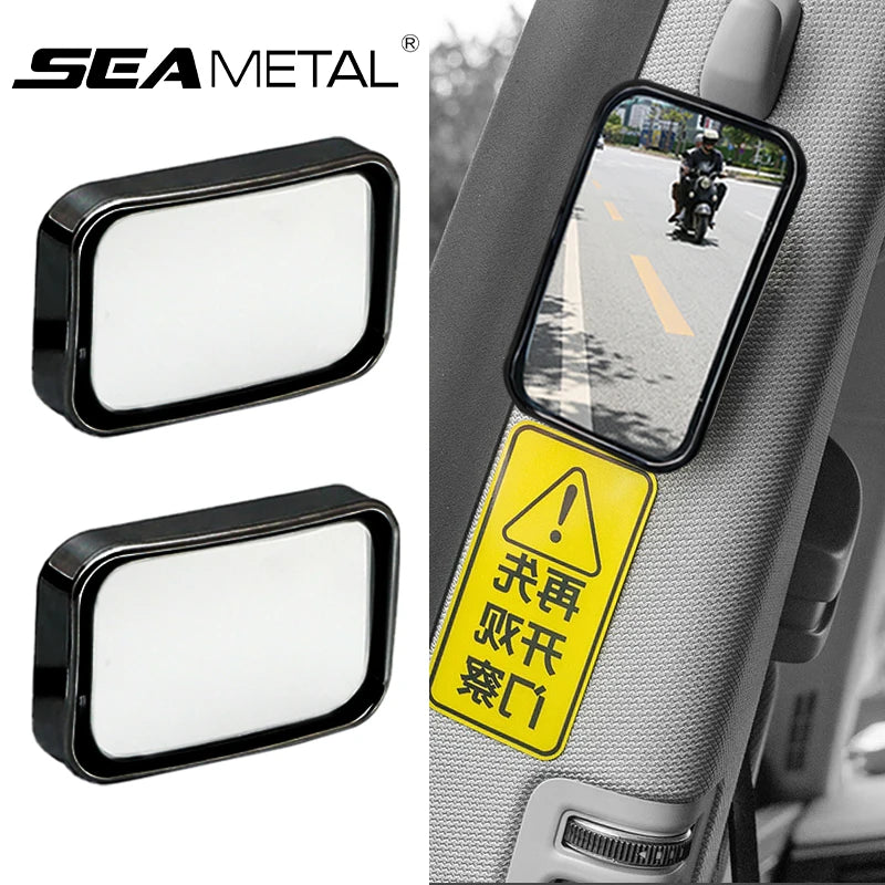 Car Rear View Mirror Auxiliary Blind Spot Wide Angle Mirror Adjustable Mirror