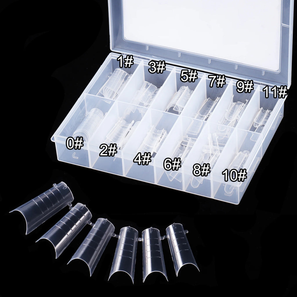 BNG Top Forms for Nails Dual Forms Nails Forms for Extension Full Cover Quick Building Gel Mold Tips Poly Nail Gel Mold