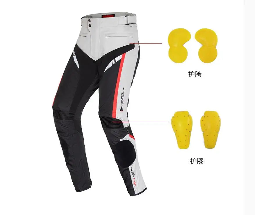 Motobiker Racing Pants Warm Autumn and Winter Motorcycle Jacket Anti-Fall Racing Jacket Motocross Jacket with Removable Liner