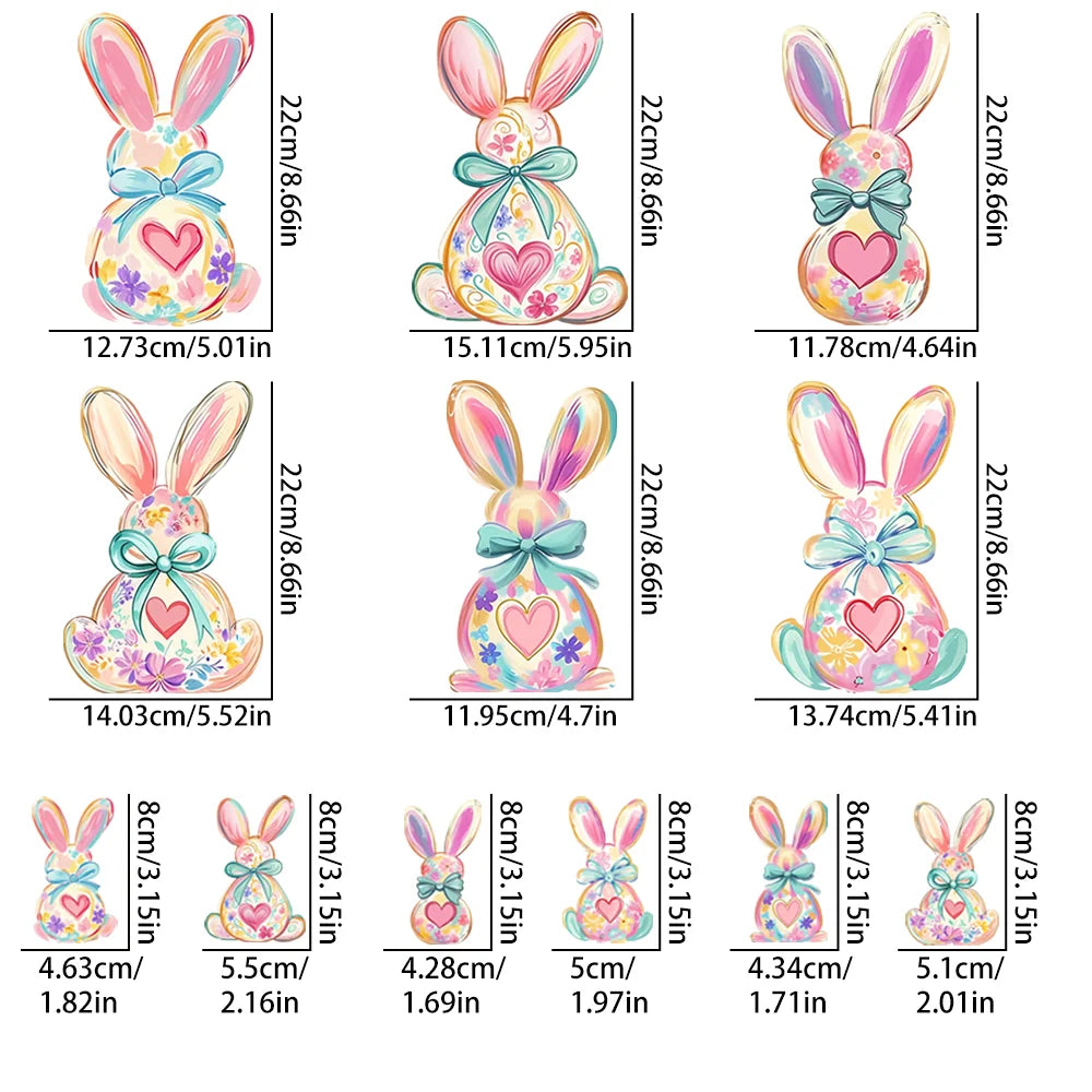 Cross-border New Easter Bunny Iron-On Transfer Clothing Logo Print Pattern Offset Printing Heat Transfer Sticker