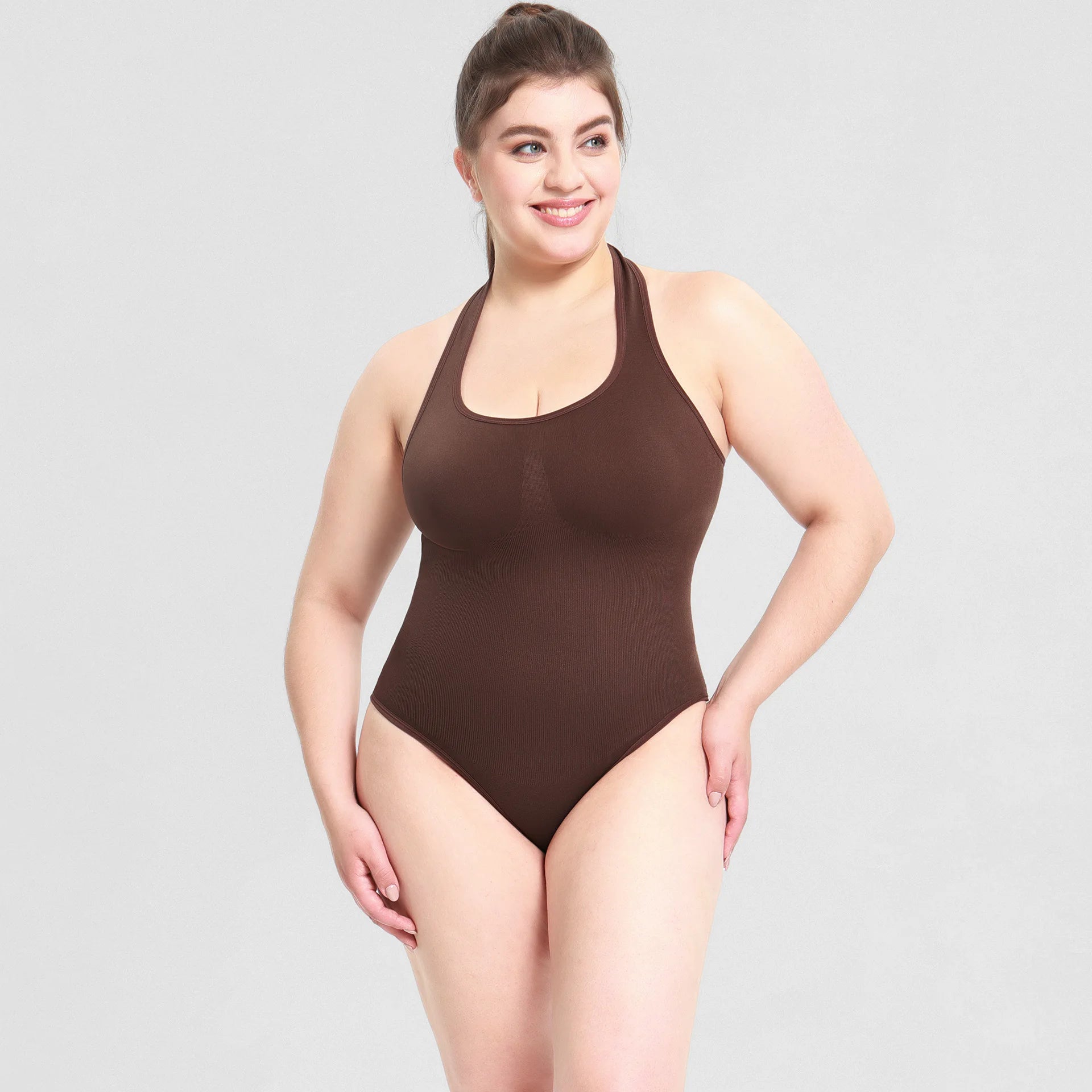 Patented Everyday Firm Control Bodysuit for Women Plus Size Body Shaper Halter Waist Slimming Butt Control Adults Tops Shapewear