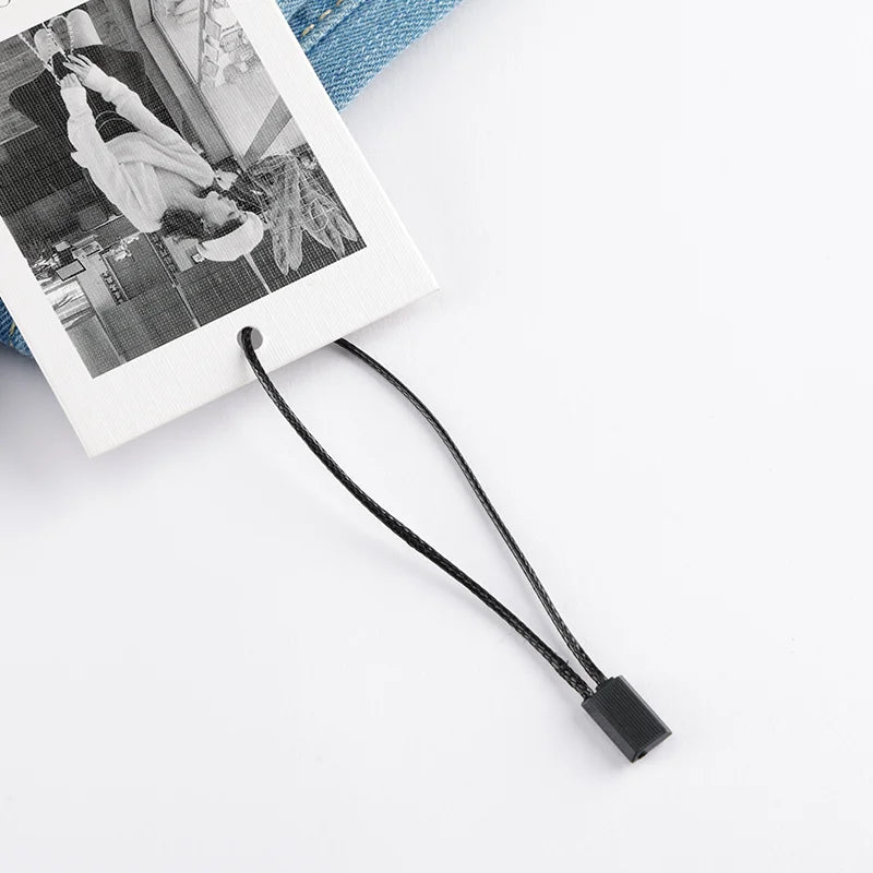 Spot Trading  Nylon Rope Pendant Label Clip Clothing Tag Rope Garment Hang Tag String