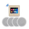 Mini Blue Tooth Wall Amplifier Smart Home Audio  4*20W Stereo Sound Music Panel PA System Loudspeaker Ceiling Speaker Kits