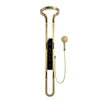 Hot Sale Wall Mounted LED Bathroom Spa Set Multifunctional  Waterfall Rainfall Shower with Brushed Finish for Hotels