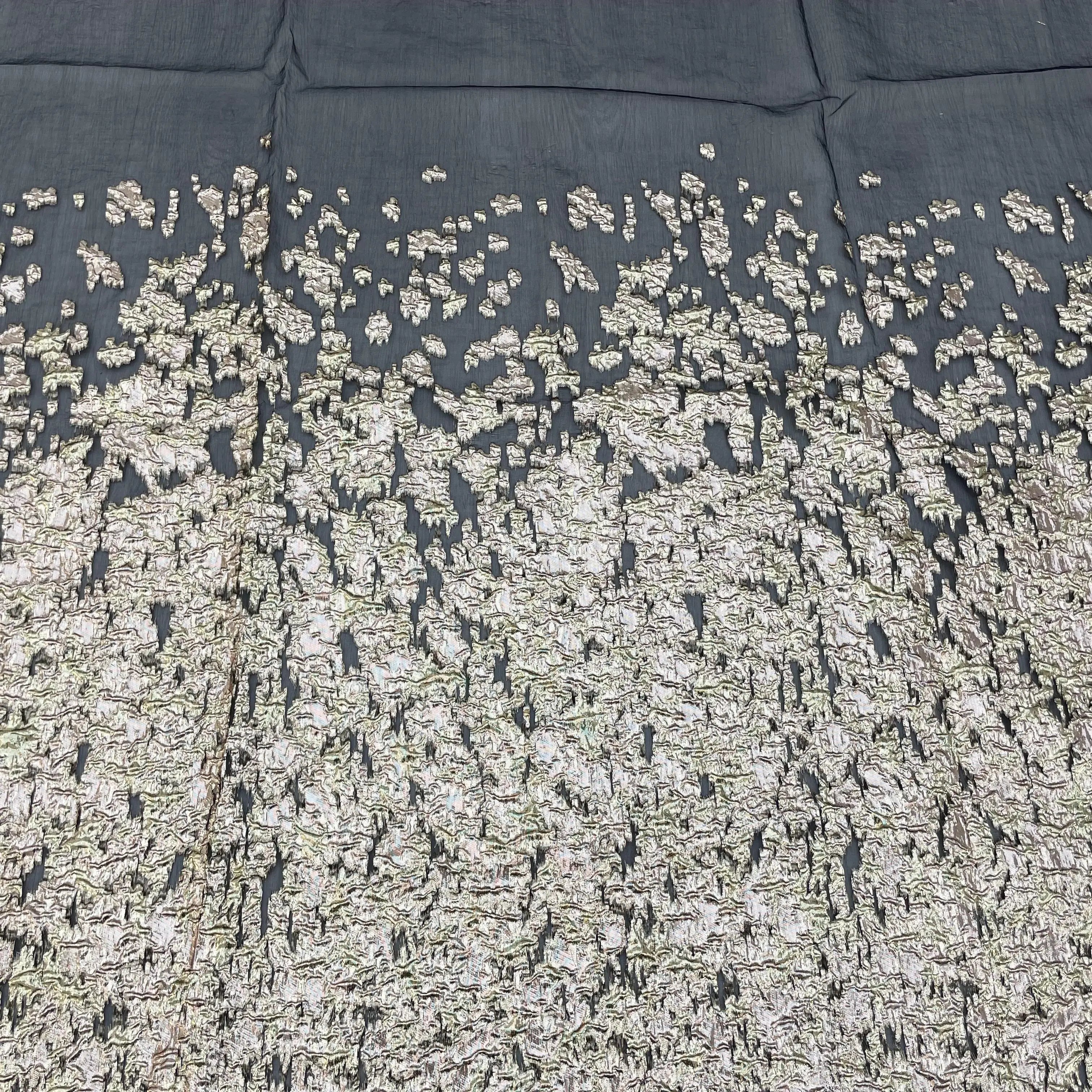 Organza Jacquard Fabric for Women's Dresses New Breathable Embroidery Cloth Decoration Woven Yarn Dyed Pattern for Boys Girls