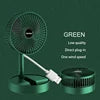 Mini Plug-in Chargeable Folding Desktop Fan for Home Office Outdoor & Car Use-Plastic Computer-Controlled with Battery Option