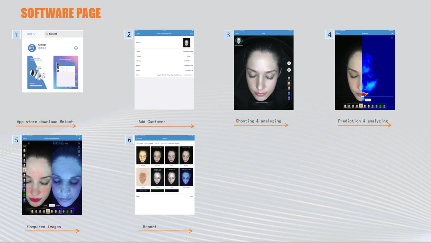 2024 AI Magic Mirror Facial Skin Analyzer Targeting Face Model MC88 with Plug Compatibility-IT JP US ZA