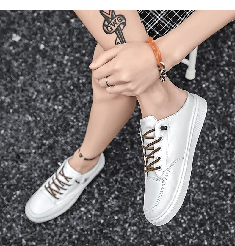 Men's Slip-ons Canvas Shoes Non-heel Casual Shoes Autumn Summer Slippers 2021 Original Fashion Male Sneakers Zapatos De Hombre