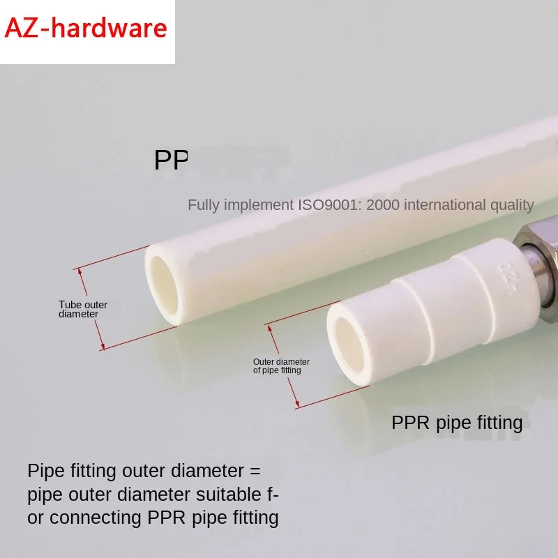 Pipe fittings1/2 inch 3/4 inch ppr water heater dedicated live joint 20x1 / 2 25x3 / 4ppr hot and cold water pipe fittings
