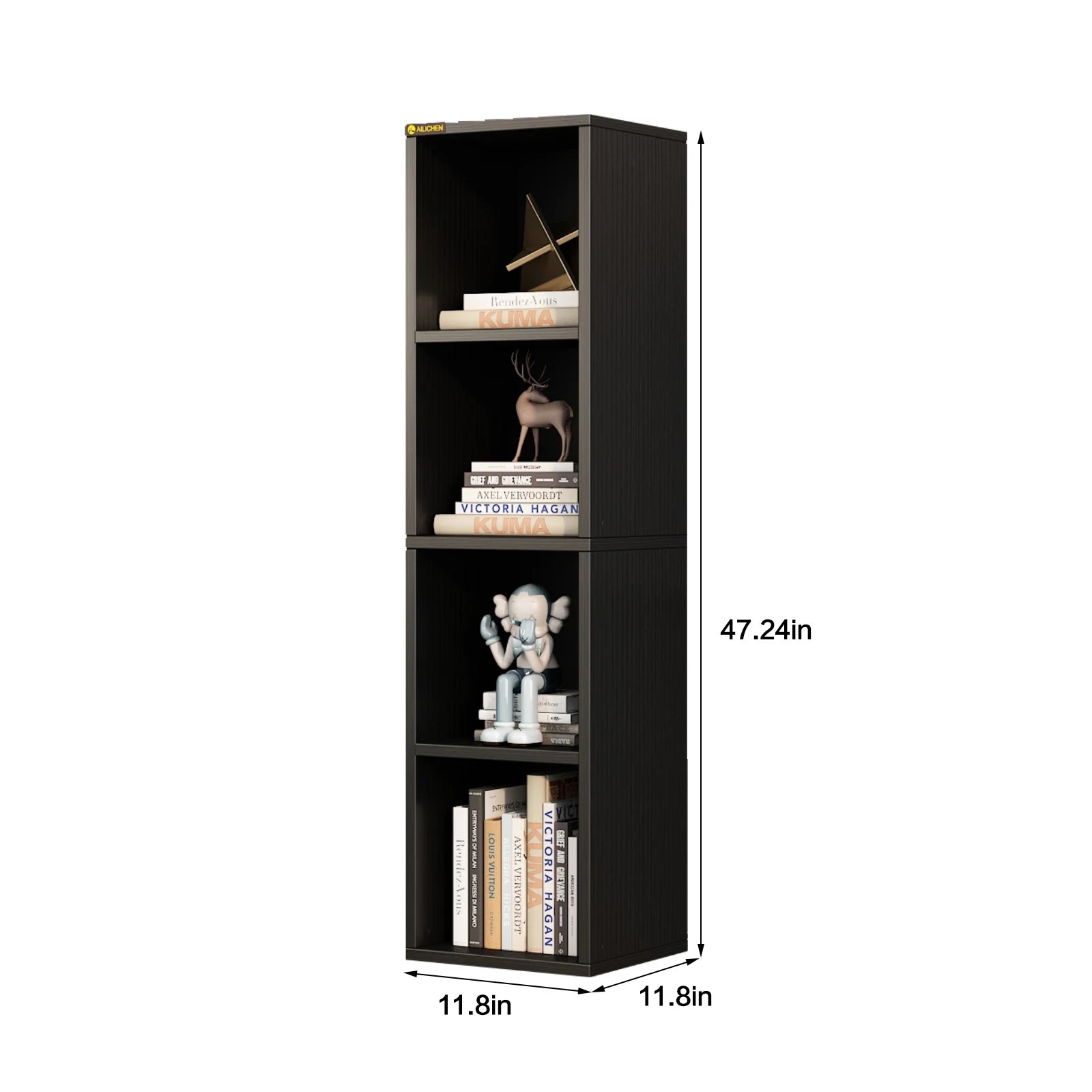 YQ FOREVER New Design Four Story Bookshelf Wooden Cabinet Living Room Furniture