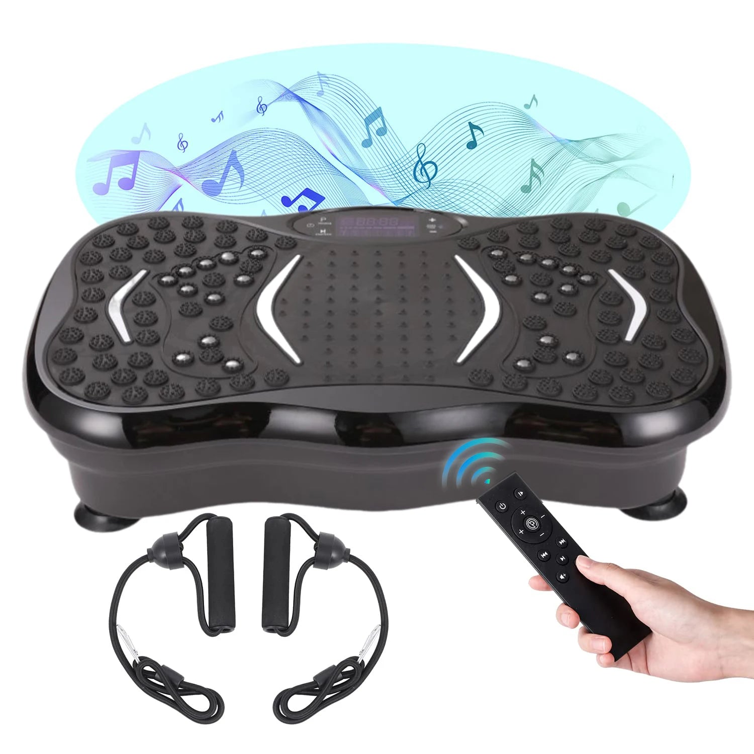 Unisex Whole Body Workout Massager Machine Vibration Platform Plate Fitness Equipment ABS Material Vertical Type Home Use