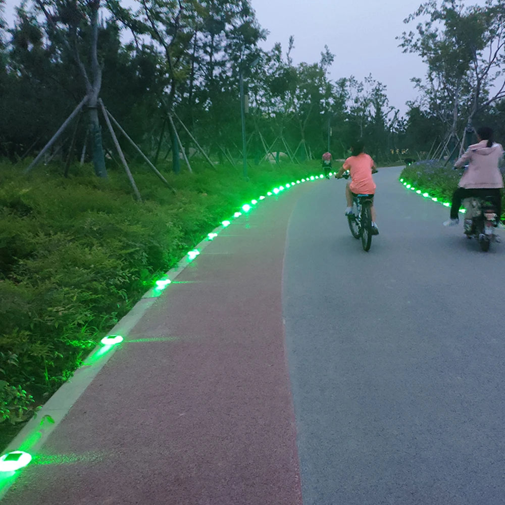 IP65 Solar Deck Lights Driveway Dock LED Light Outdoor Waterproof Road Stud for Step Sidewalk Stair Garden Pathway Yard