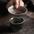 Kiln Baked Revitalizing Filter Tea Strainer Gauze Tea Leaf Filter Ceramic Tea Set Accessories Tea Cup Strainer Tea Pot Strainer