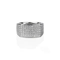 Women's Starry Micro Pave Ring Pave Stone Statement Index Finger Ring Fashion Jewelry for Daily Wear Party Evening Dress and Gif