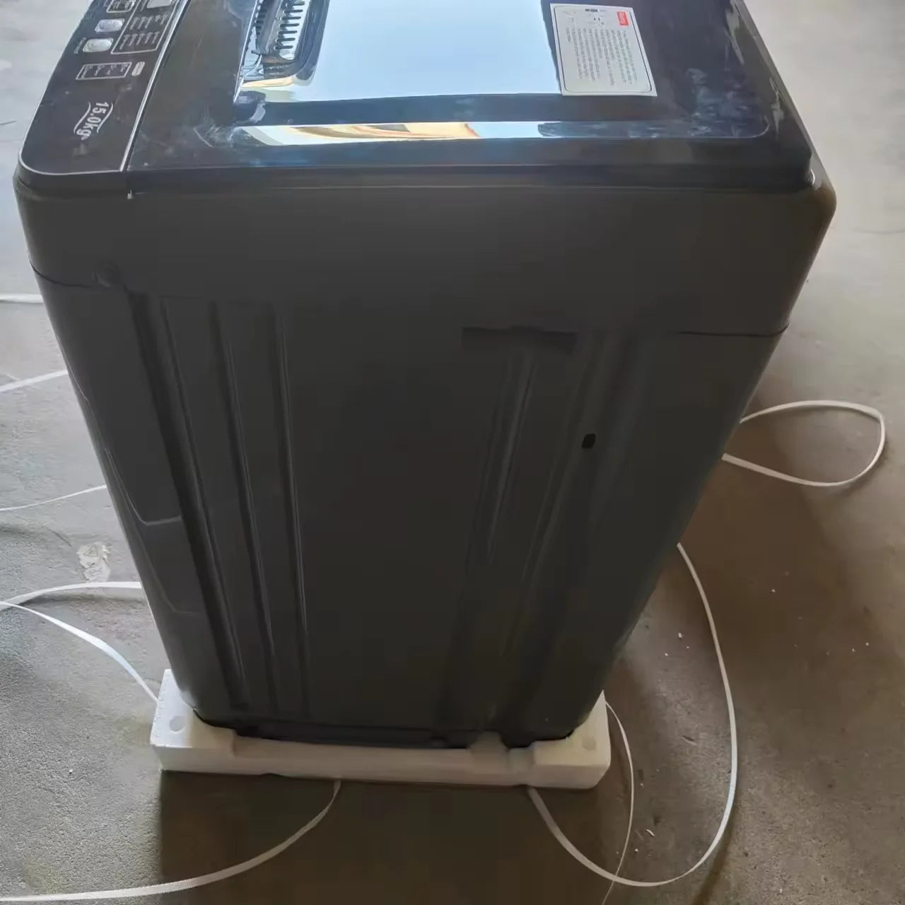 Hot Selling Fully Automatic Large Capacity 15kg Top Load Multifunctional Household Drying Washing Machine, New Stainless Steel
