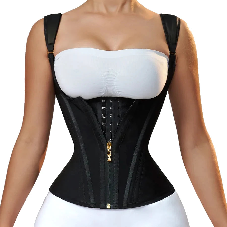 Steel Bone Adjustable Compression Tummy Control Girdle Body Shaper Vest Slim Waist Trainer Bustier Corsets for Women