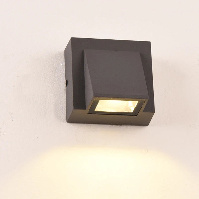 Home Decor 5W 15W LED Wall Light Indoor Outdoor Waterproof Aluminum Three-head Wall Lamp for Garden Porch Bedroom Stairs Lights