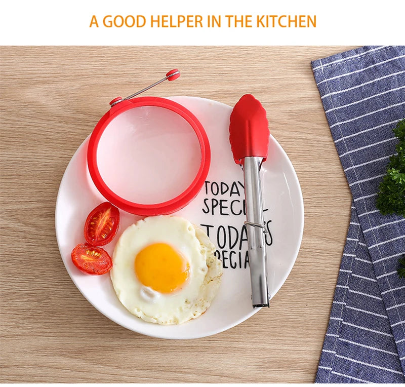 Stainless Steel Silicone Food Tong  Kitchen Tongs Silicone Non-slip Cooking Clip Clamp BBQ Salad Tools Grill Kitchen Accessories