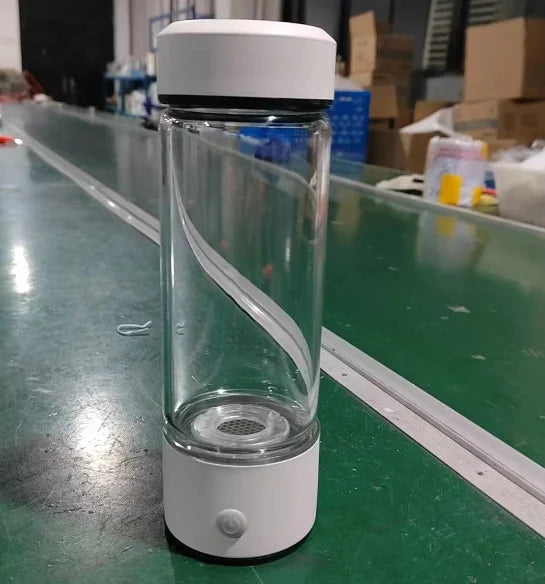Hot Selling OEM Hydrogen Rich Cup Alkaline Ionizer USB Rechargeable Generator Ionization Water Bottle Glass Cup Jug