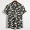 OEM Service Custom Wholesale Summer Men Clothing Short Sleeve Hawaiian Printed Fashion Shirt