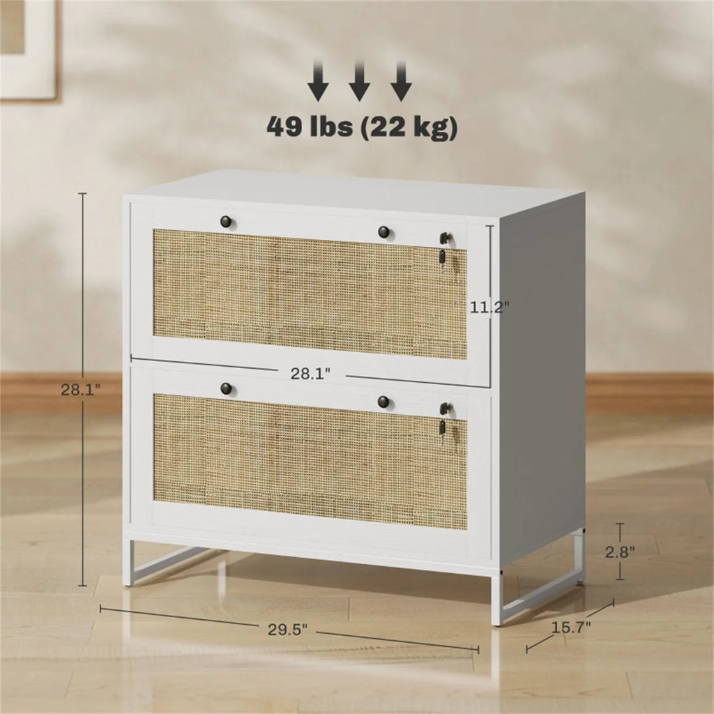 File Cabinet Storage Cabinet White