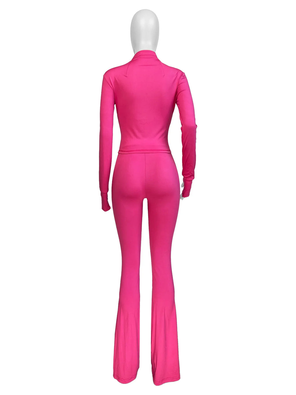 Ladies Autumn Casual Zip Patchwork Jacket Top Top + Bodycon Pants Suits Women'S Tracksuit Women Sports Outfits 2 Piece Set