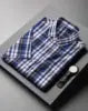 RNSHANGER 5XL 6XL 7XL 8XL 10XL Men's Plus Size Shirts Fashion Casual Classic Style Cotton Comfortable Plaid Short Sleeve Shirt