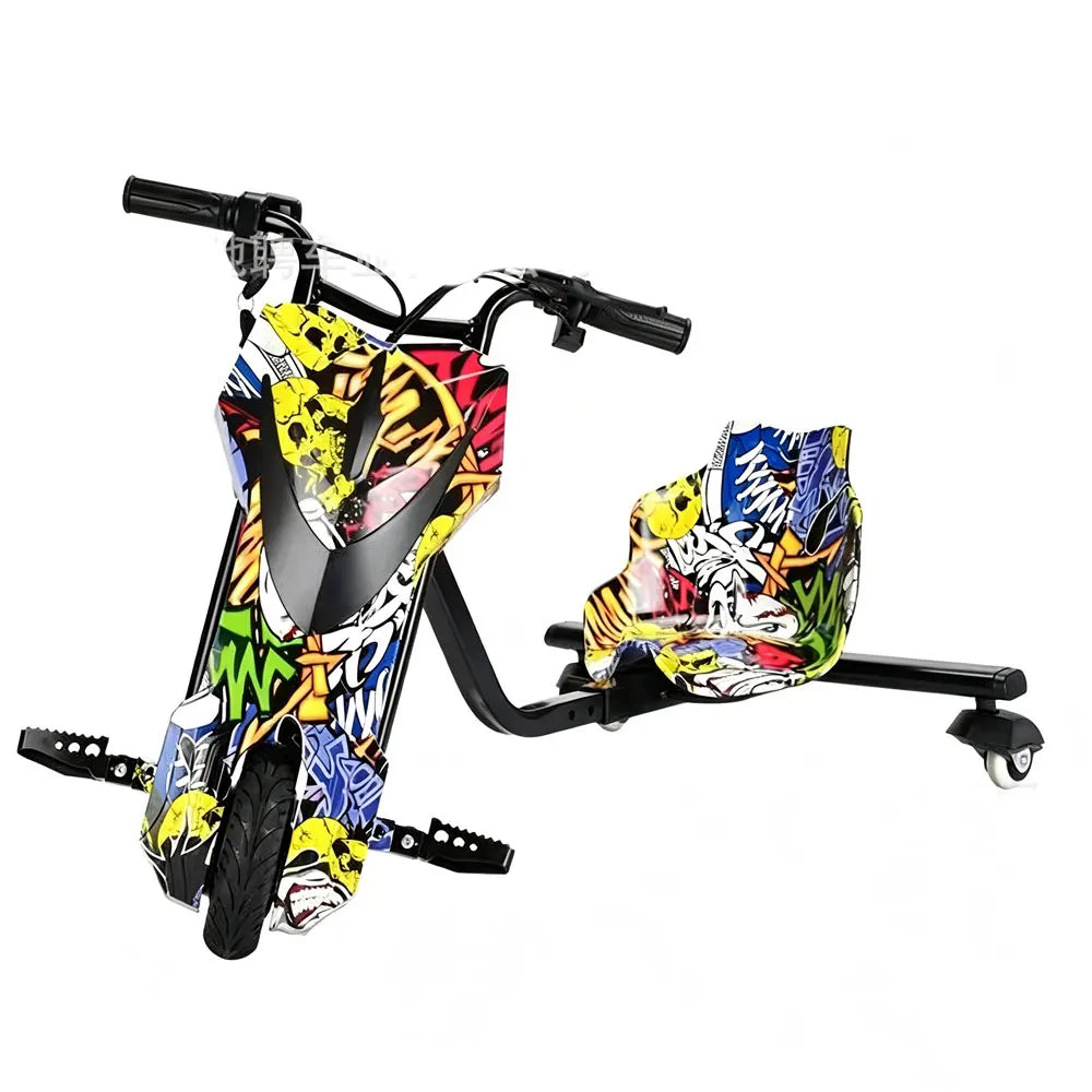 XFY Factory Price Kids 3 Wheel Electric Drift Trike Scooter 350w 6.5 / 8.5 INCH Electric Drift Trike 3 Speed Adjustment