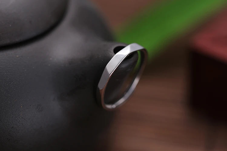 Wholesale Geometric Rhombus Platinum Plated Ring for Women Fashion Jewelry Adjustable Rings