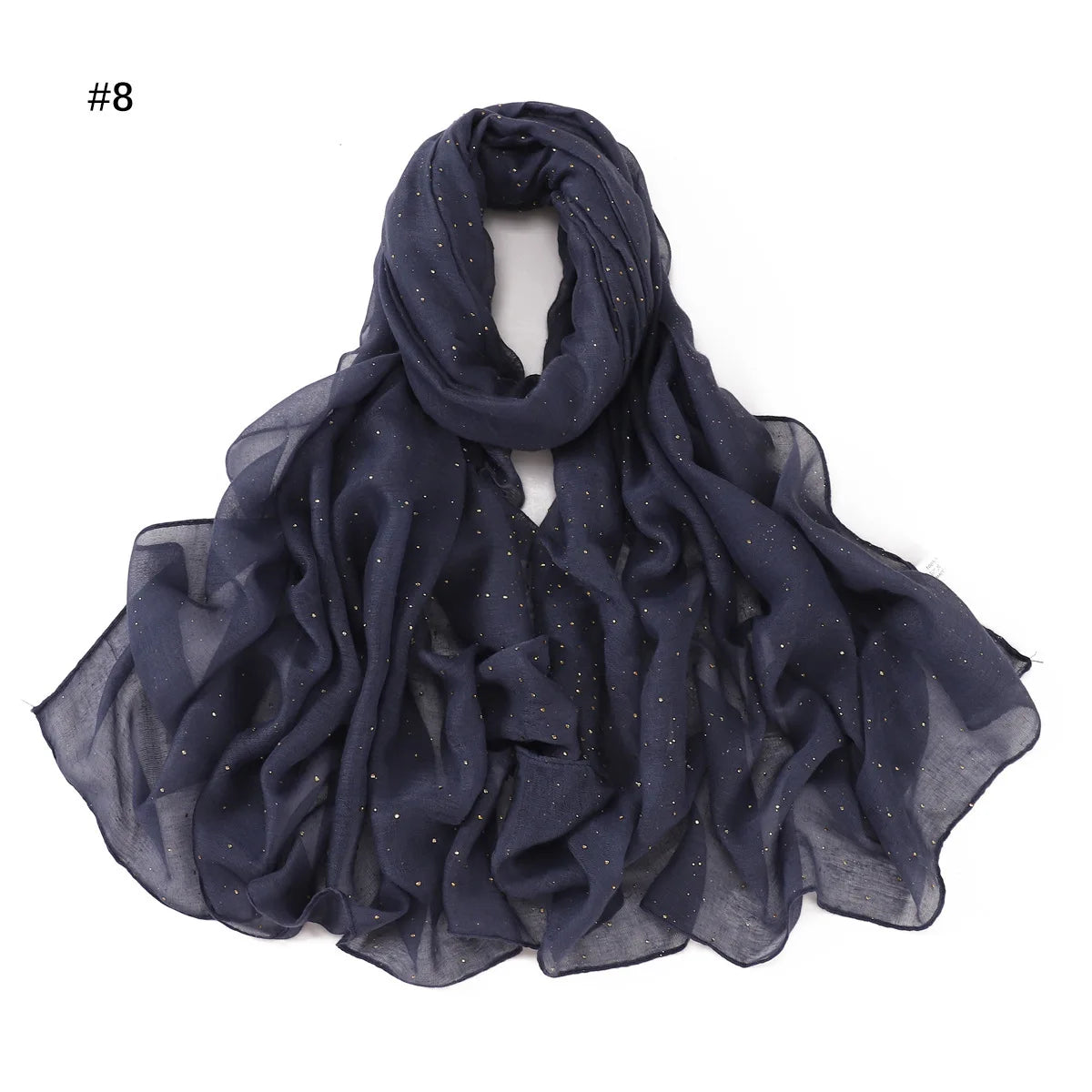 Zifeng OME Travel Photo Art Pure Color Full Star Hot Diamond Cotton Linen Monochrome Cape Scarves & Shawls