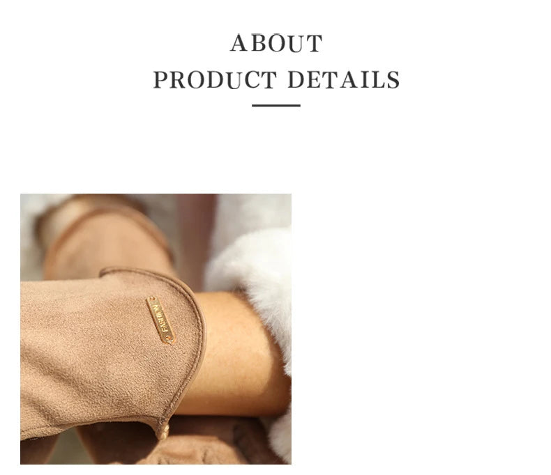 New Grace Fashion Lady Gloves Women Winter Vintage Touch Screen Driving Keep Warm Windproof Glove Mittens Dropshiping G072