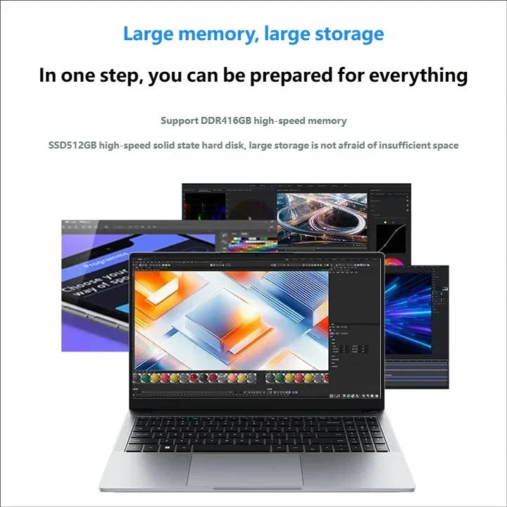 Lenovo A15H AMD Ryzen 5 7430U 6Core 12Thread CPU 16GB DDR4 RAM 512GB SSD Storage 15.6 Inch Display Business Computer Laptop