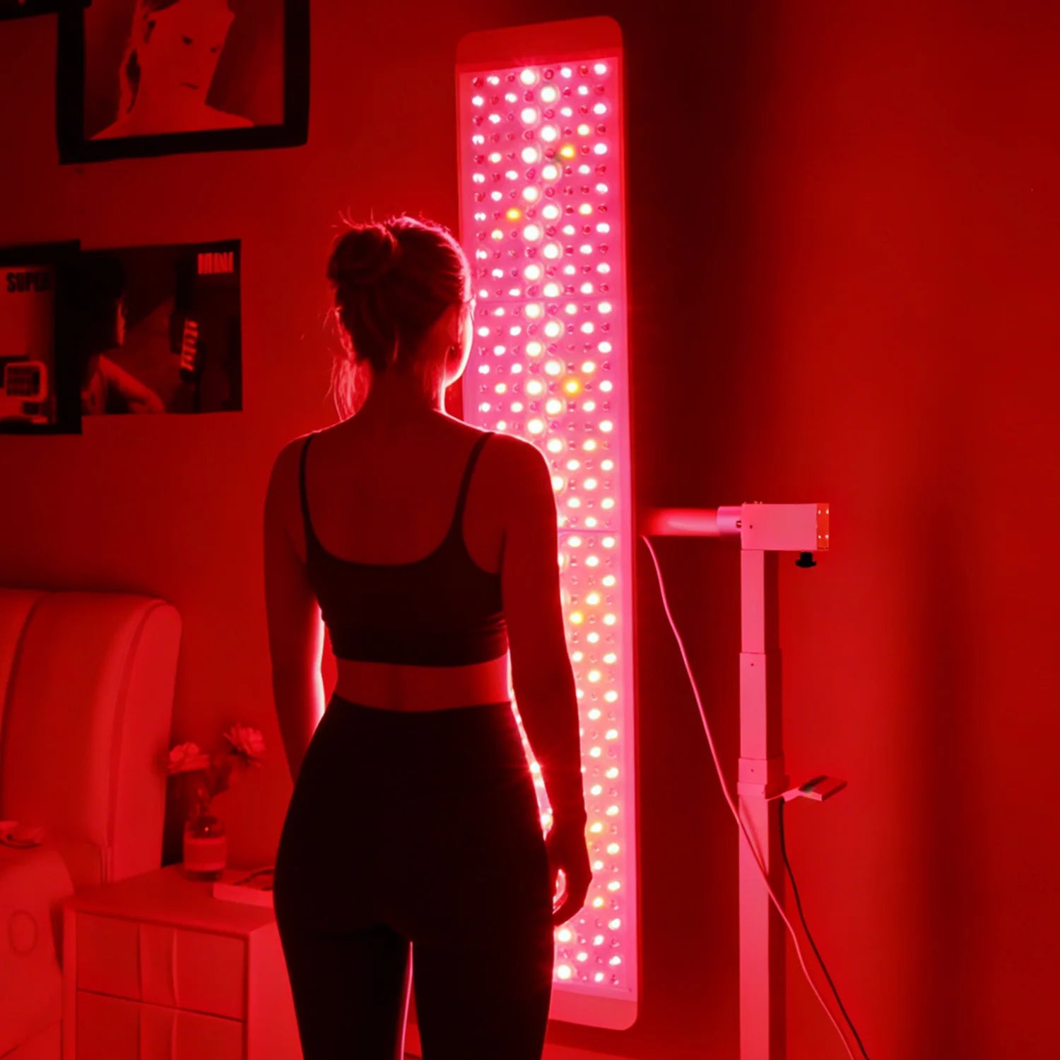 USA Warehouse Infrared Light Panel Red Light Therapy Device with Voice Control Customized Logo for Full Body Use