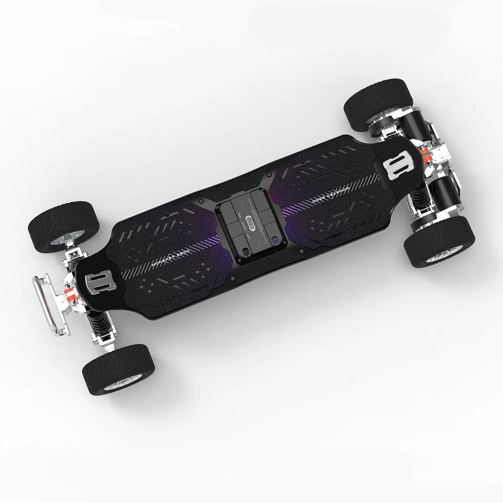 New Road Electric Skateboard 7600W Dual Motor All Terrain Electric Longboard 75V Lithium Battery Mountain Board High Speed