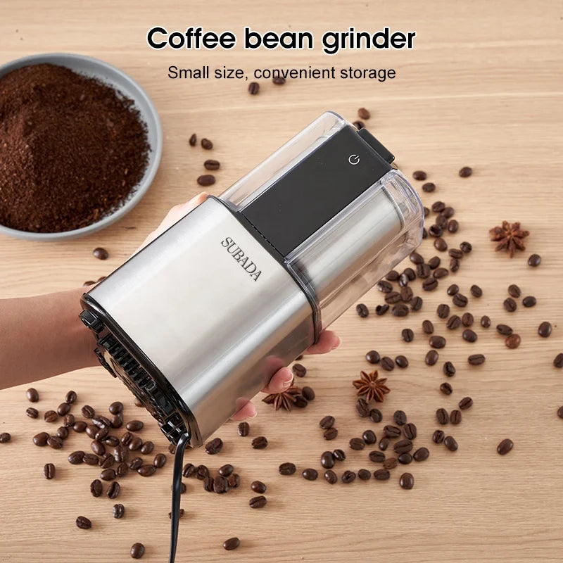 Hot Sale Portable Grinder Mill Electric Stainless Steel Coffee Bean Grinder Mixer Food Processor Blender Spice Mill
