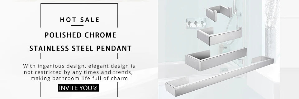 Toilet Paper Holder Towel Hooks Bathroom Accessories Kit Bar Stainless Steel Bedroom Metal Mounting Kitchen Bath Hardware Sets
