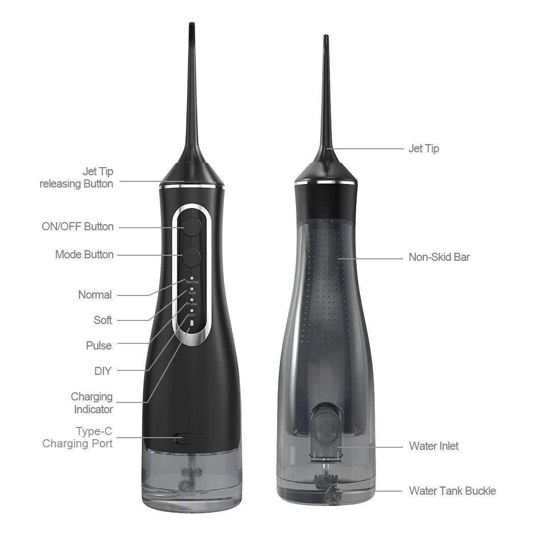 Portable Cordless Oral Irrigator  Teeth Cleaning Water Flosser Electric Flosser
