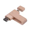 2 in 1 OTG Usb Flash Drive Wooden Flashdisk 16gb 32gb 64gb Type C Mobile Phone USB Memory Storage Stick