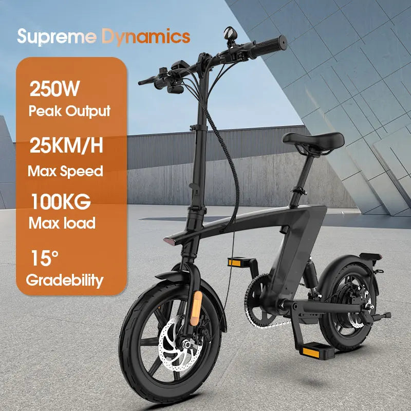 KIXIN New Bici Electrical Bike 48v 36 Volt Motor Drive Bicicletta Elettrica 250W Battery Ebike Folding Electric Bikes for Adult
